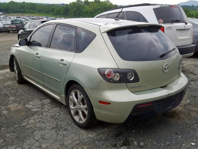 JM1BK343X81162927 - 2008 MAZDA 3 HATCHBAC GREEN photo 3