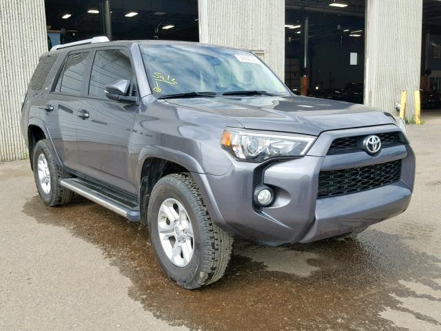 JTEBU5JR9J5506532 - 2018 TOYOTA 4RUNNER SR GRAY photo 1
