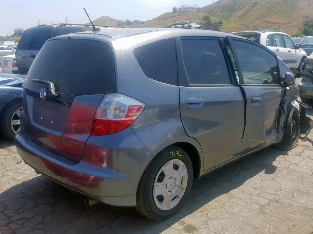 JHMGE8H31DC077024 - 2013 HONDA FIT GRAY photo 4