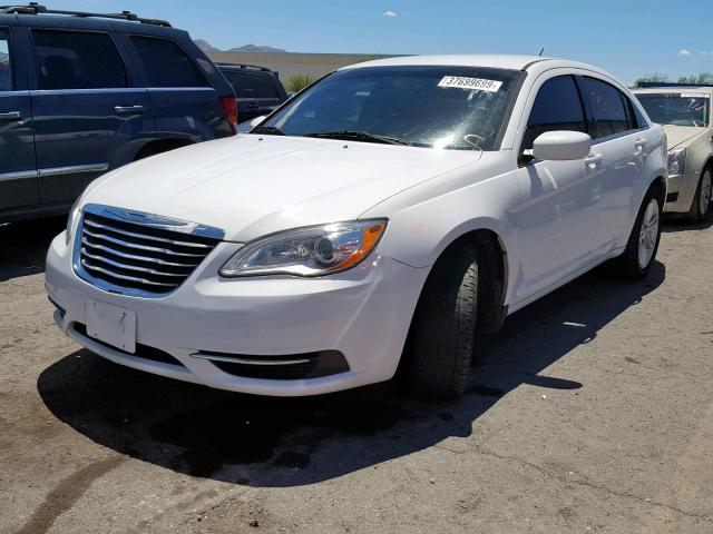 1C3CCBAB0DN671956 - 2013 CHRYSLER 200 LX WHITE photo 2