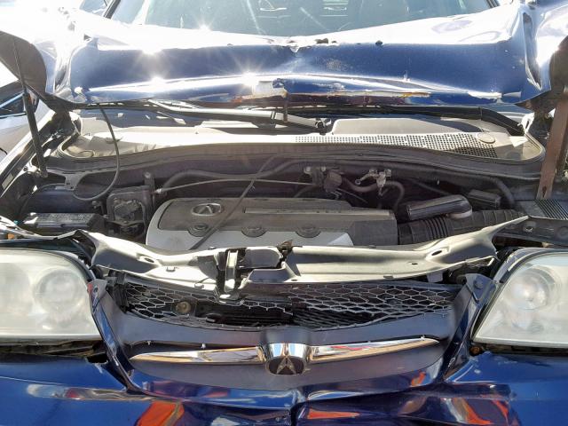 2HNYD18793H505334 - 2003 ACURA MDX TOURIN BLUE photo 7