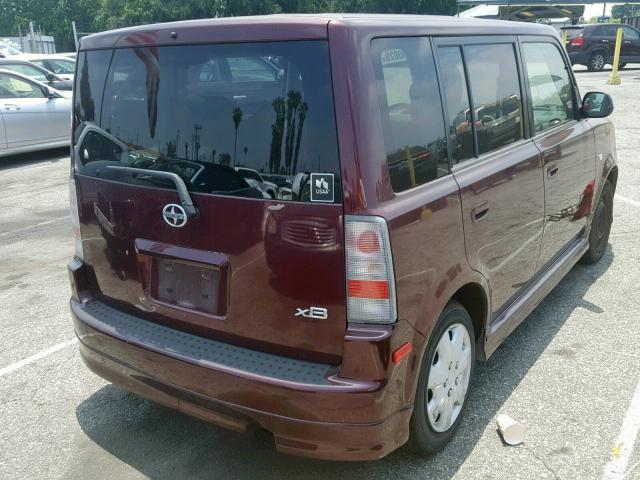 JTLKT334340156883 - 2004 TOYOTA SCION XB 勃艮第红 照片 4