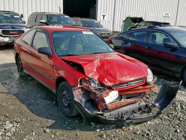 1HGEJ6225WL075502 - 1998 HONDA CIVIC DX RED photo 1