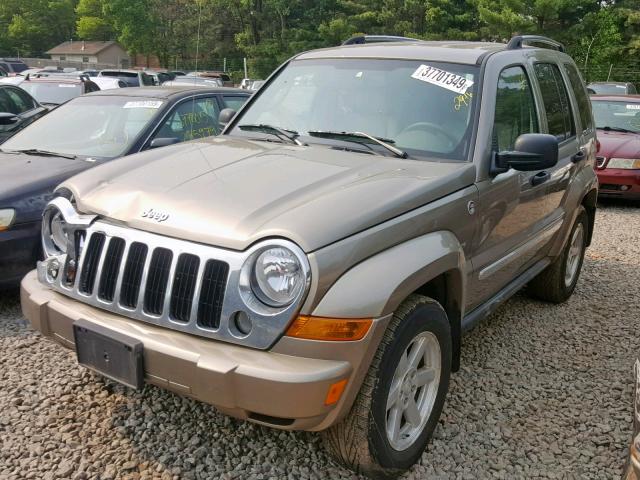 1J4GL58K96W214459 - 2006 JEEP LIBERTY LI BROWN photo 2