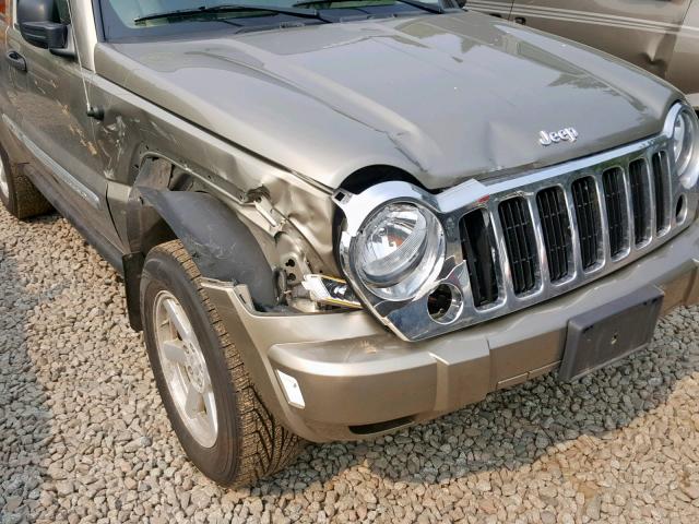 1J4GL58K96W214459 - 2006 JEEP LIBERTY LI BROWN photo 9