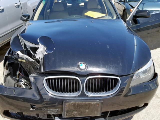 WBANA53564B845241 - 2004 BMW 525 I BLACK photo 7