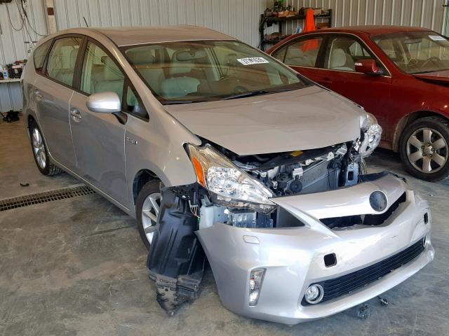 JTDZN3EUXE3332331 - 2014 TOYOTA PRIUS V SILVER photo 1