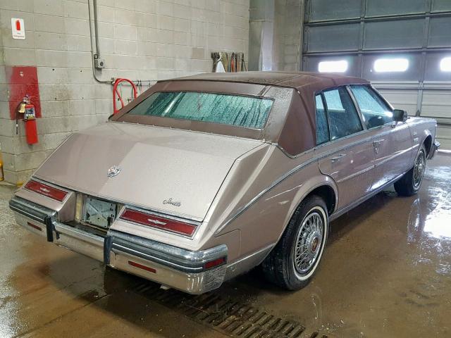 1G6AS6984DE811886 - 1983 CADILLAC SEVILLE BROWN photo 4