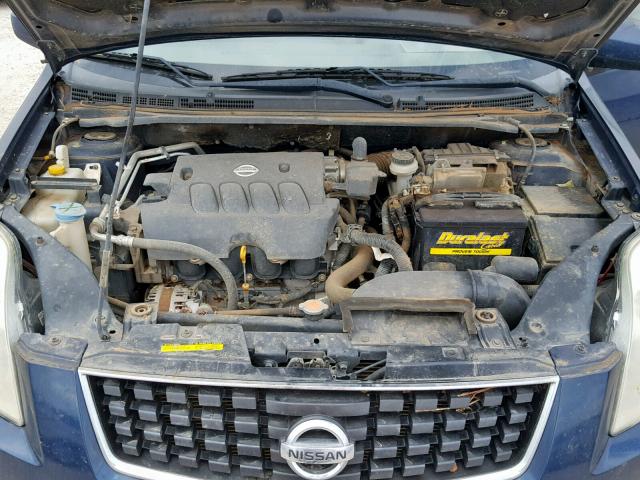 3N1AB61E78L630675 - 2008 NISSAN SENTRA 2.0 BLUE photo 7