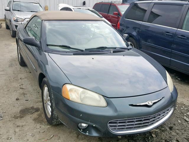 1C3EL55U81N699926 - 2001 CHRYSLER SEBRING LX GREEN photo 1