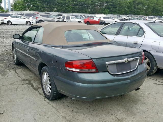 1C3EL55U81N699926 - 2001 CHRYSLER SEBRING LX GREEN photo 3