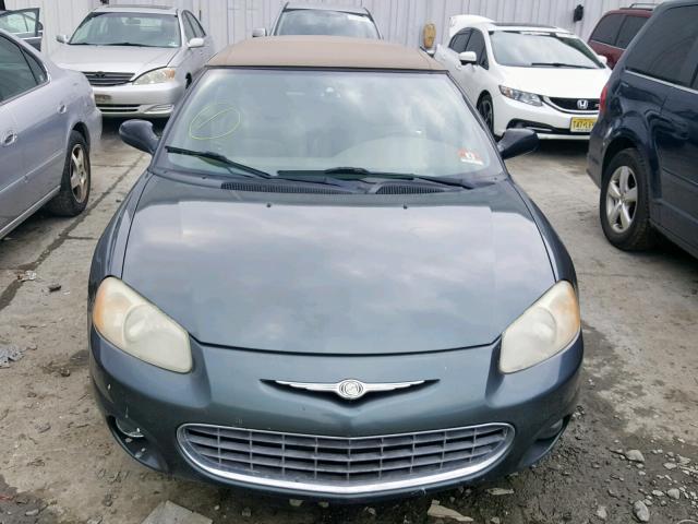 1C3EL55U81N699926 - 2001 CHRYSLER SEBRING LX GREEN photo 9