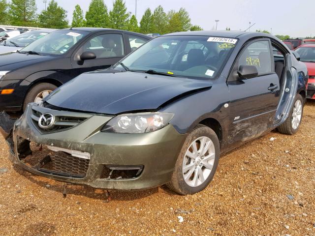 JM1BK323581166127 - 2008 MAZDA 3 S GRAY photo 2