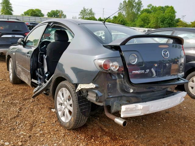 JM1BK323581166127 - 2008 MAZDA 3 S GRAY photo 3