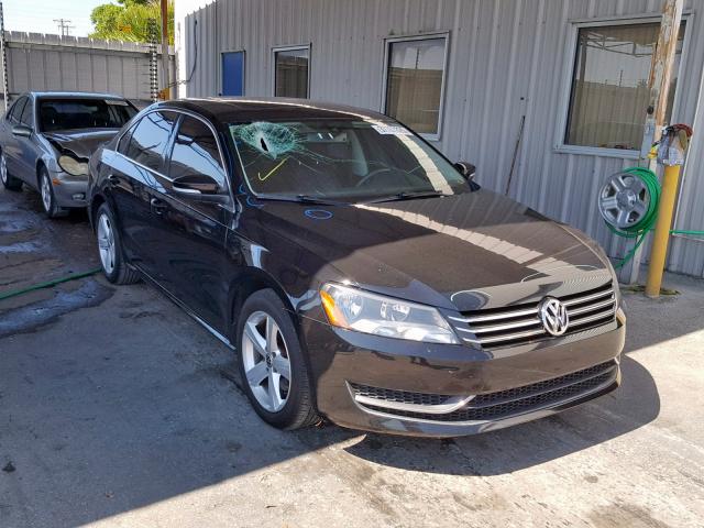 1VWBH7A39DC042462 - 2013 VOLKSWAGEN PASSAT SE BLACK photo 1