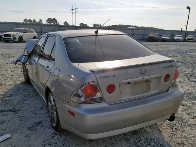 JTHBD182210022199 - 2001 LEXUS IS 300 SILVER photo 3