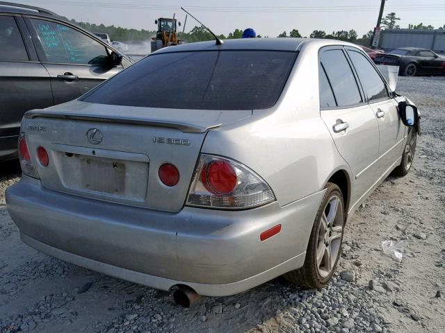 JTHBD182210022199 - 2001 LEXUS IS 300 SILVER photo 4