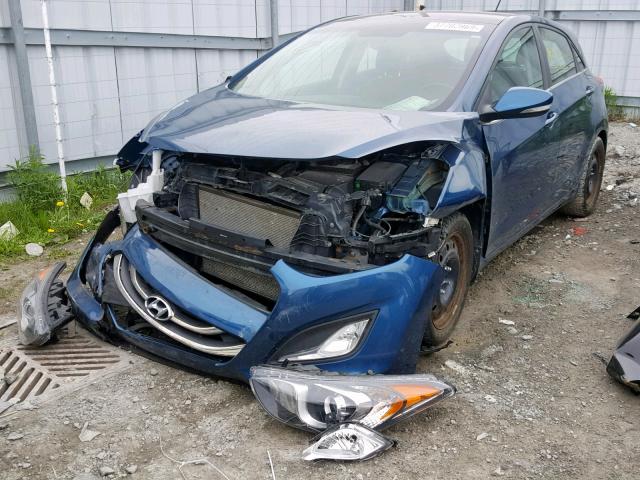 KMHD35LE4DU133447 - 2013 HYUNDAI ELANTRA GT BLUE photo 2