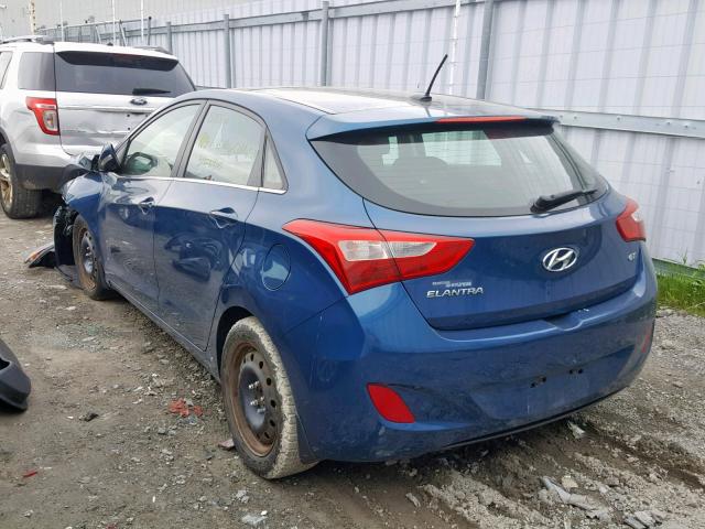 KMHD35LE4DU133447 - 2013 HYUNDAI ELANTRA GT BLUE photo 3