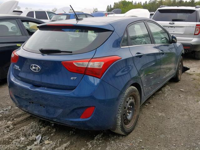 KMHD35LE4DU133447 - 2013 HYUNDAI ELANTRA GT BLUE photo 4