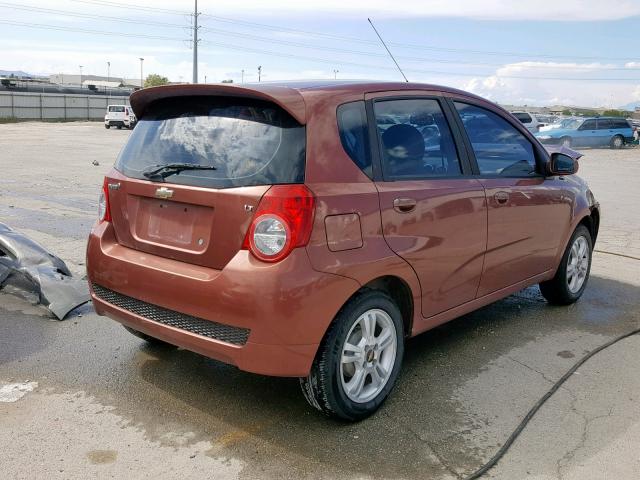 KL1TG6DE9BB246142 - 2011 CHEVROLET AVEO LT BROWN photo 4