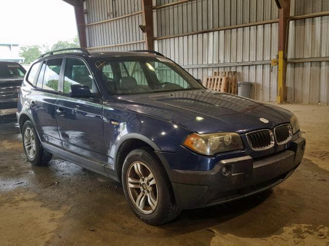 WBXPA93404WA62201 - 2004 BMW X3 3.0I BLUE photo 1