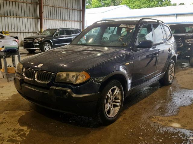 WBXPA93404WA62201 - 2004 BMW X3 3.0I BLUE photo 2