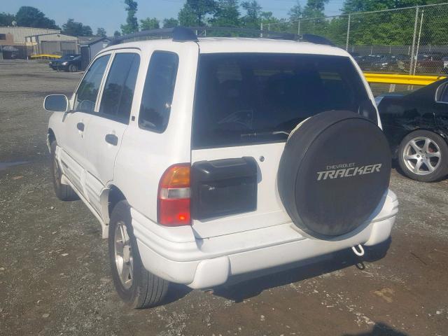 2CNBJ634736947499 - 2003 CHEVROLET TRACKER LT WHITE photo 3