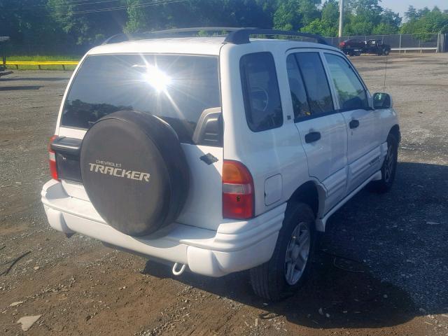 2CNBJ634736947499 - 2003 CHEVROLET TRACKER LT WHITE photo 4