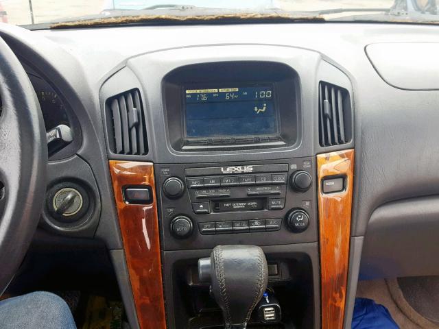 JT6HF10U3Y0111252 - 2000 LEXUS RX 300 SILVER photo 9