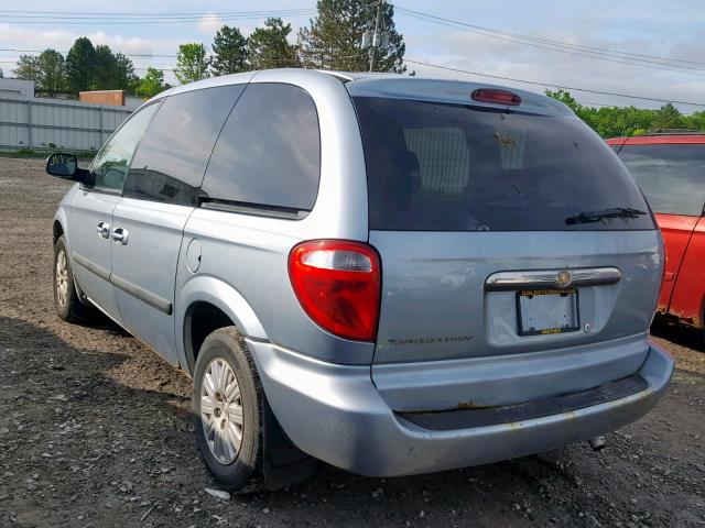 1A4GP45R06B561542 - 2006 CHRYSLER TOWN & COU BLUE photo 3