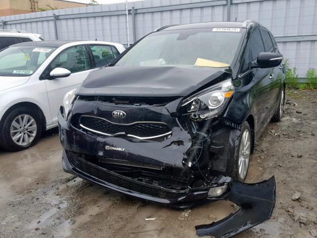 KNAHU8A37E7007246 - 2014 KIA RONDO BLACK photo 2