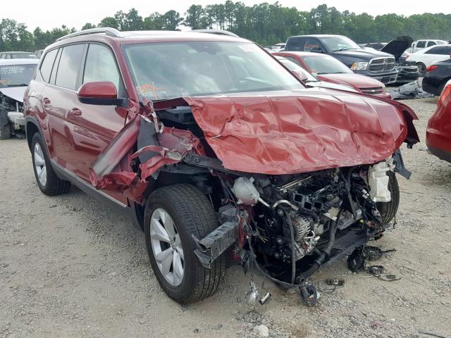 1V2MR2CA1JC510055 - 2018 VOLKSWAGEN ATLAS SEL Qırmızı foto 1