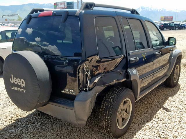 1J4GL38K55W522358 - 2005 JEEP LIBERTY RE BLACK photo 4