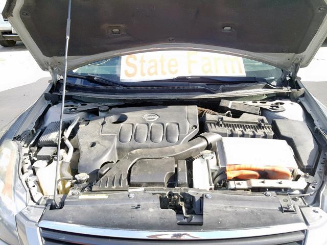 1N4CL21E89C156105 - 2009 NISSAN ALTIMA HYB GRAY photo 7