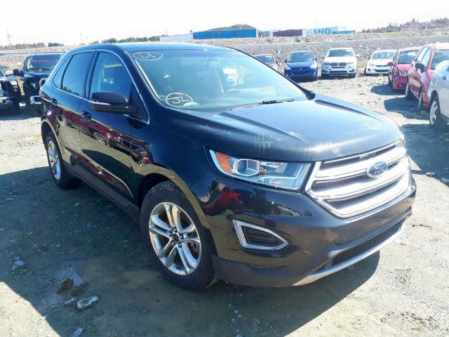 2FMTK4J83FBB49332 - 2015 FORD EDGE SEL BLACK photo 1