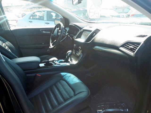 2FMTK4J83FBB49332 - 2015 FORD EDGE SEL BLACK photo 5