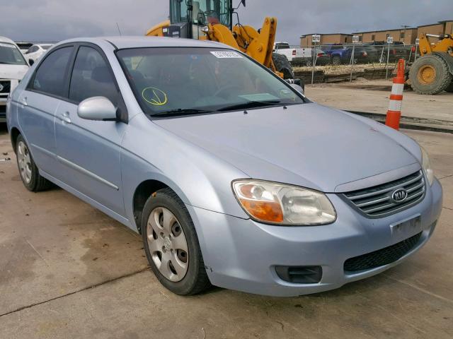 KNAFE121385538128 - 2008 KIA SPECTRA EX BLUE photo 1