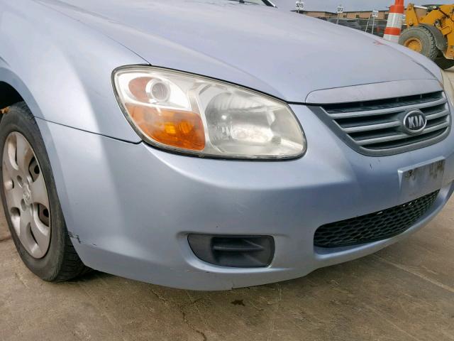 KNAFE121385538128 - 2008 KIA SPECTRA EX BLUE photo 9