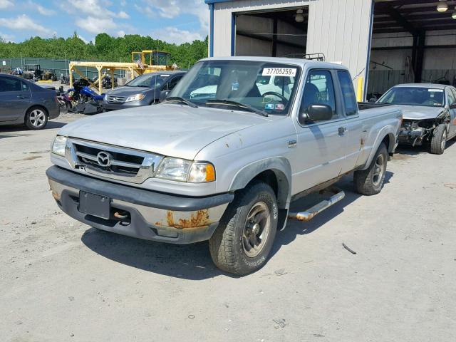 4F4ZR47E33TM19136 - 2001 MAZDA B4000 SILVER photo 2