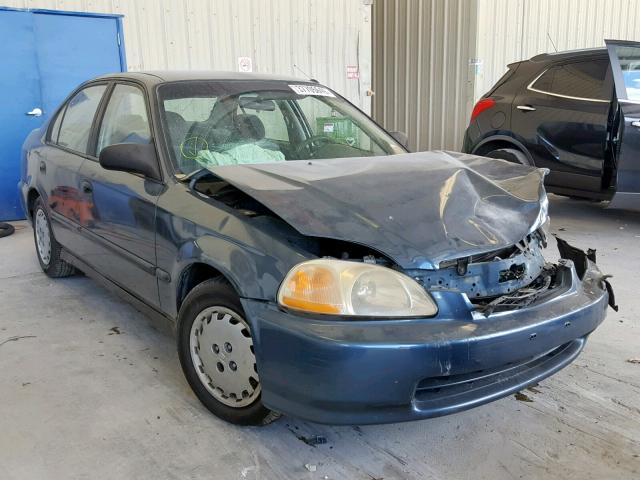 2HGEJ6627VH566367 - 1997 HONDA CIVIC DX BLUE photo 1