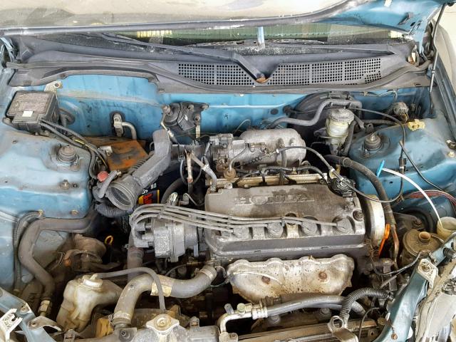 2HGEJ6627VH566367 - 1997 HONDA CIVIC DX BLUE photo 7