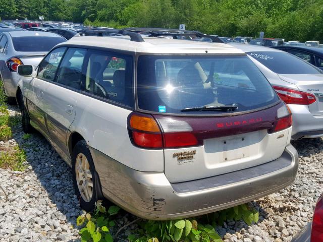 4S3BH686837606655 - 2003 SUBARU LEGACY OUT WHITE photo 3