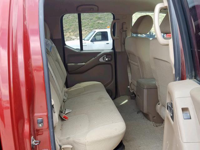 1N6AD09W17C441433 - 2007 NISSAN FRONTIER C RED photo 6