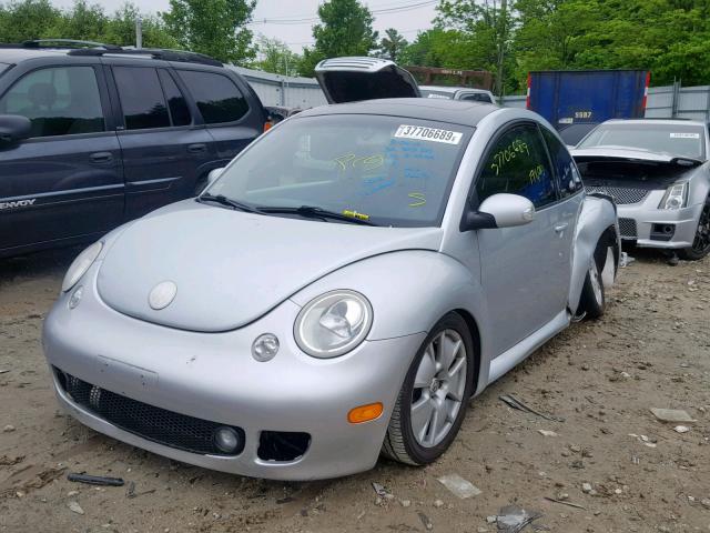 3VWFE31C14M418556 - 2004 VOLKSWAGEN NEW BEETLE SILVER photo 2