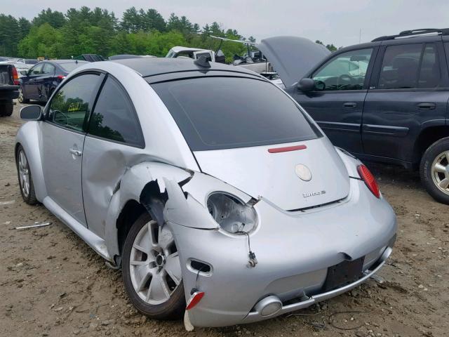 3VWFE31C14M418556 - 2004 VOLKSWAGEN NEW BEETLE SILVER photo 3