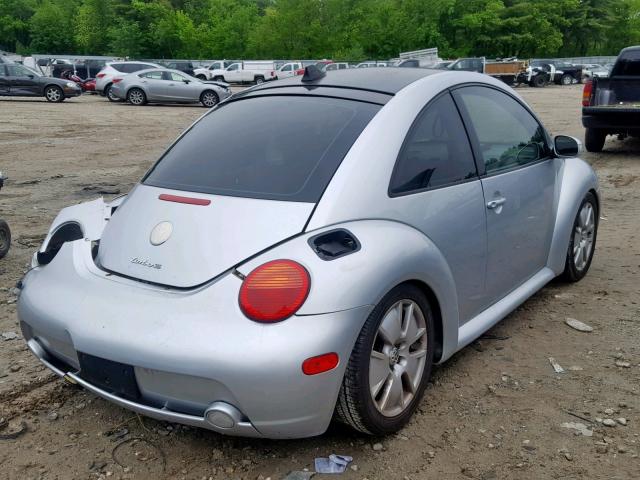 3VWFE31C14M418556 - 2004 VOLKSWAGEN NEW BEETLE SILVER photo 4