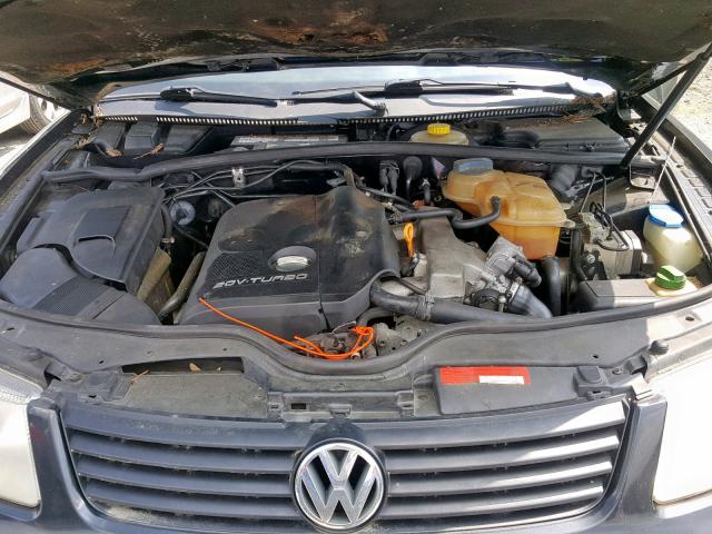 WVWMA63B0XE005470 - 1999 VOLKSWAGEN PASSAT GLS BLACK photo 7