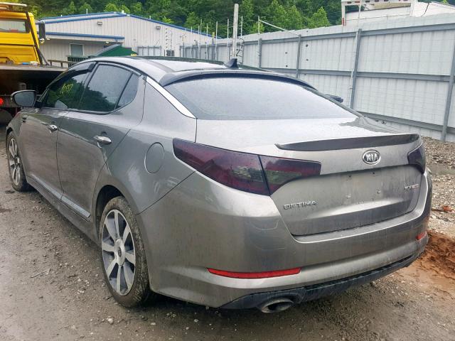 5XXGR4A65CG002313 - 2012 KIA OPTIMA SX GRAY photo 3