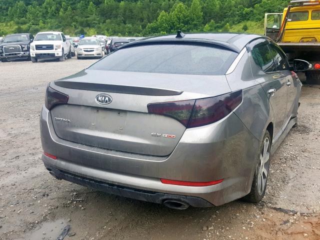 5XXGR4A65CG002313 - 2012 KIA OPTIMA SX GRAY photo 4